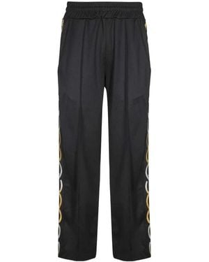 Gcds Elastische Track Pants Met Achterlogo - Zwart