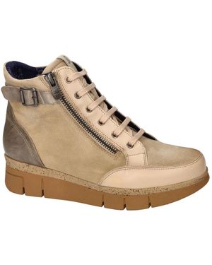 Fluchos Schoenen ,Leer India Veterboot - Naturel