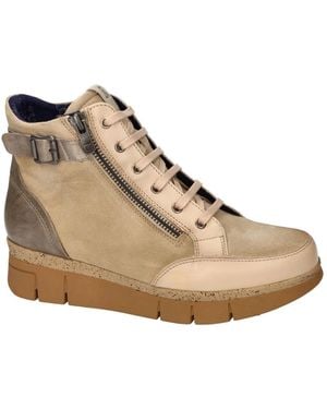 Fluchos Schoenen ,Leer India Veterboot - Naturel