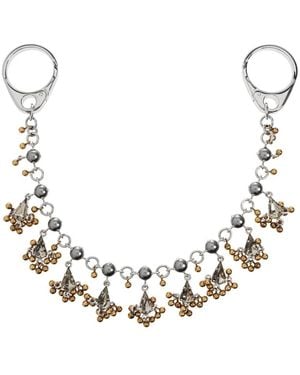 McQueen Lustre Chain Charm - Mettallic