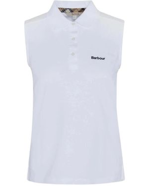 Barbour Sleeveless Tops - Bianco