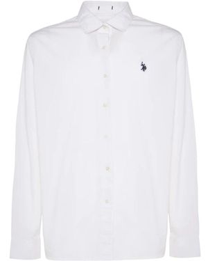 U.S. POLO ASSN. Overhemden ,Wit ,Zam Camicia M/L
