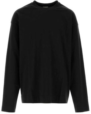 Dries Van Noten Long Sleeve T-Shirts - Black