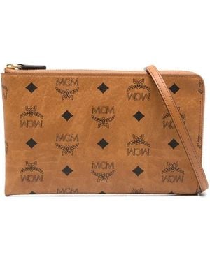 MCM Kamelbraune bum bag mit verstellbarem gurt