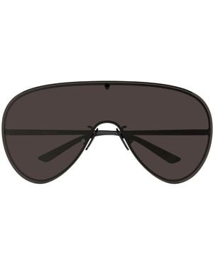 Gucci Accessoires ,Zwart ,Mask Frame Zonnebril - Grijs