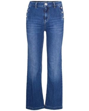 Liu Jo Jeans ,Blauw ,Katoen Flared Jeans