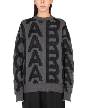 Marc Jacobs Monogram Distressed Sweater - Schwarz