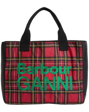 Barbour Tassen ,Veelkleurig ,Wax Tote Bag - Rood