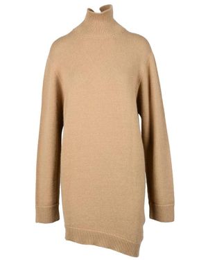 Laneus Woll angora kleid - Natur