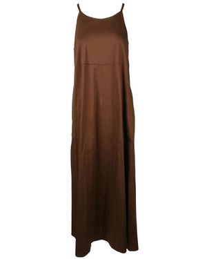 Semicouture Abito elegante in misto cotone - Marrone
