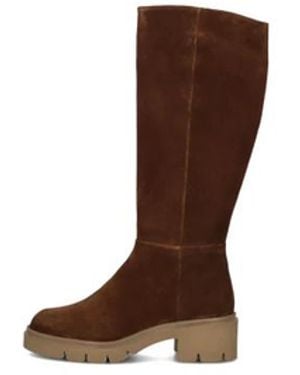 Softwaves Schoenen ,Bruin ,Suède Bruine Suède Laarzen Voor Herfst/Winter