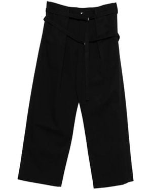 Ann Demeulemeester Wide Trousers - Zwart