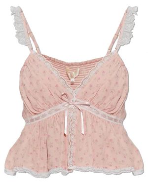 LoveShackFancy Sleeveless Tops - Rosa