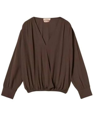 Twinset Blusen - Braun