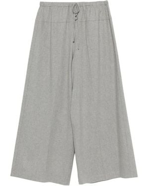 Alysi Cropped Trousers - Gris