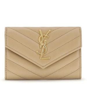 Saint Laurent Wallets & Cardholders - Natural