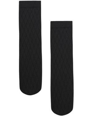 Wolford Grafische Jacquard Baumwollmischung Socken - Schwarz