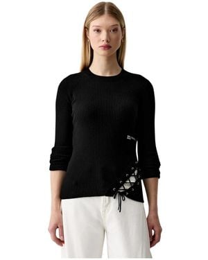 KARL LAGERFELD Round-Neck Knitwear - Noir