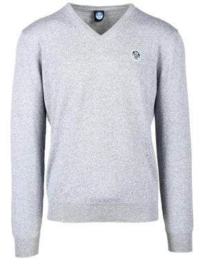 North Sails V-Neck Knitwear - Blue