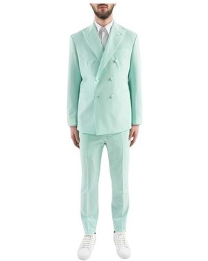 Cor Sine Labe Doli Double Breasted Suits - Green