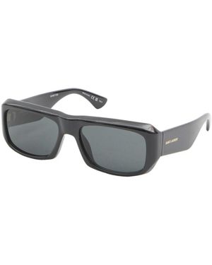 Saint Laurent Accessoires ,Zwart ,Sl 869 Rechthoekige Zonnebril - Grijs