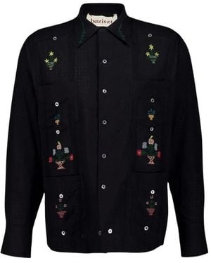 BAZISZT Casual Shirts - Blue