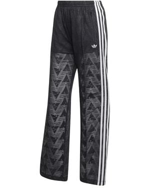 adidas Fitness ,Zwart ,Polyester Firebird Classic Lace Trainingsbroek - Grijs