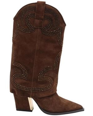 Alma En Pena. Valady Cowboy Boot - Bruin