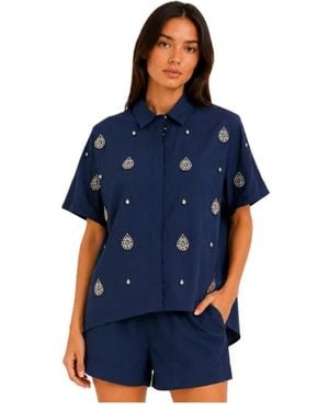 Jijil Overhemden ,Blauw ,Shirts