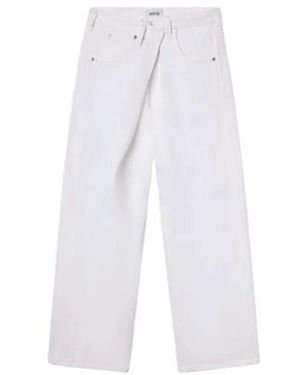 Agolde Wide Jeans - Blanco