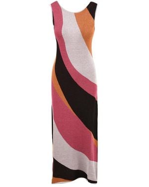 Akep Knitted Dresses - Rojo