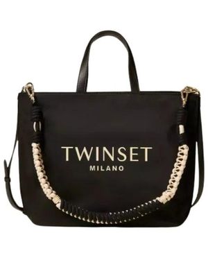 Twinset Tote Bags - Black