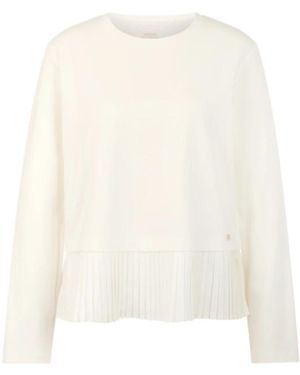 Marc Cain Tops ,Wit ,Katoen Long Sleeve Top