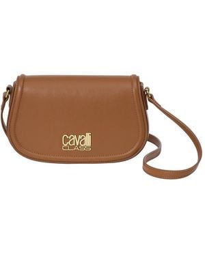 Roberto Cavalli Tassen ,Bruin ,Leer Crossbody Bag