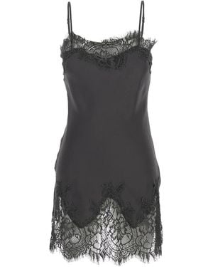 Gold Hawk Nachtkleding ,Zwart ,Coco Lace Silk Tunic - Grijs