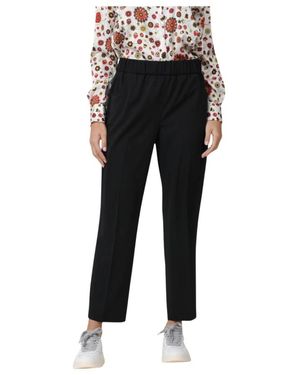 Via Masini 80 Straight Trousers - Noir