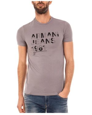 Armani Jeans T-Shirts - Grey
