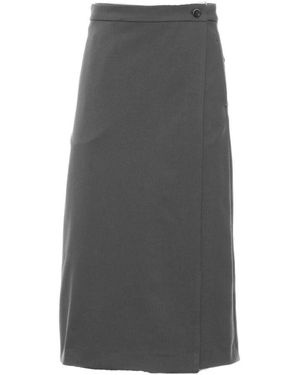 Nine:inthe:morning Midi Skirts - Grey
