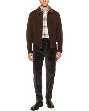 Fay Diagonal-Texture Wool Bomber - Zwart
