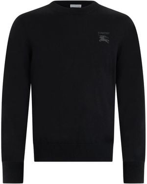 Burberry Round-Neck Knitwear - Black
