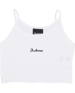 DISCLAIMER Sleeveless Tops - Bianco