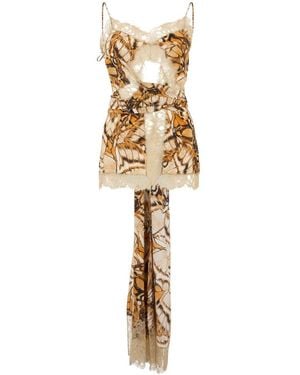 Alberta Ferretti Short Dresses - Metallic