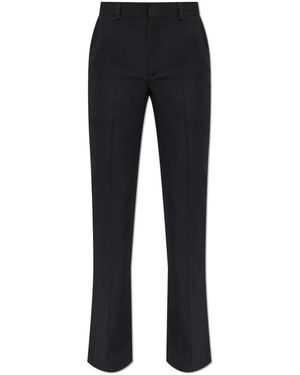 Balmain Broeken ,Zwart ,Wol Wollen Plooibroek