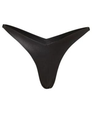 Gcds Metallic Logo Clip Slip - Schwarz