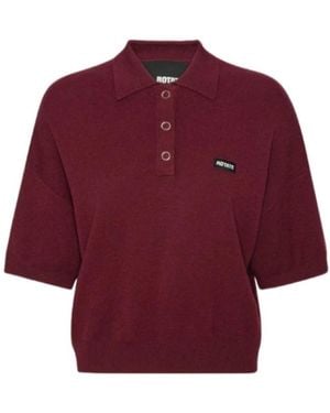 ROTATE BIRGER CHRISTENSEN Polo Shirts - Rosso