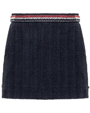 Thom Browne Rokken ,Blauw ,Tweed Tweed Mini Rok