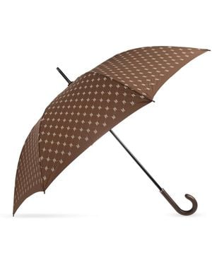 Moschino Accessoires ,Bruin ,Polyester Monogram Paraplu