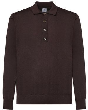 Eleventy Tops ,Rood ,Polo Shirts - Bruin