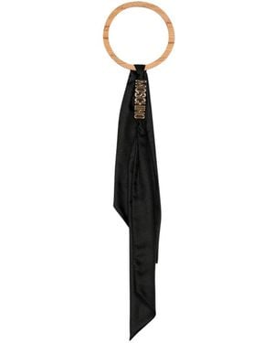 Moschino Seidenschal Twilly - Schwarz