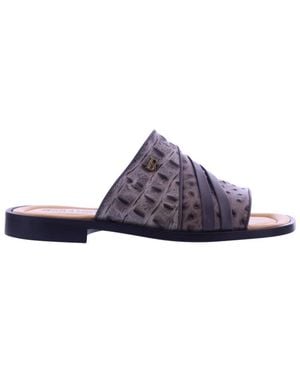 Paris Punk Schoenen ,Grijs Bertozzi Slipper Grijs - Paars